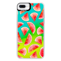 Neónové puzdro Blue iSaprio - Melon Pattern 02 - iPhone 8 Plus