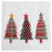 Bavlnený vianočný uterák biely so stromčekmi Šírka: 70 cm | Dĺžka: 140 cm