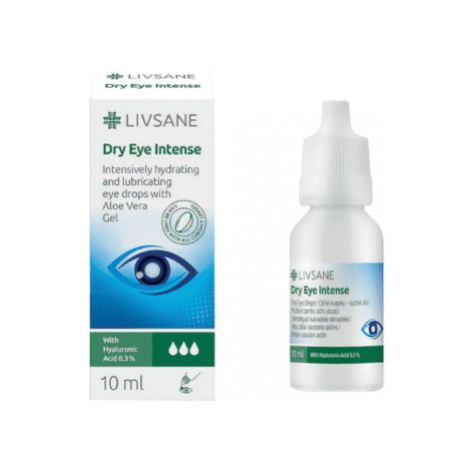 LIVSANE Intenzívne očné kvapky na suché oči bez konzervantov s 0,3% HA 10 ml