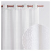 Záclona La Rossa bielej farby so stiebornými priechodkami 140 x 240 cm