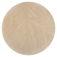 Kusový koberec Solace Lino Leaf Natural kruh Rozmery kobercov: 160x160 (priemer) kruh