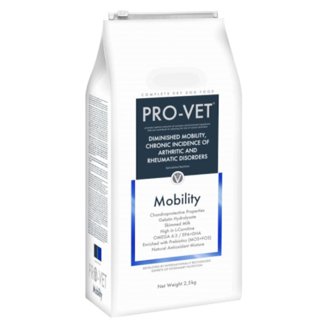 PRO-VET Mobility granule pre psov so zníženou pohyblivosťou 1 ks, Hmotnosť balenia (g): 7,5 kg