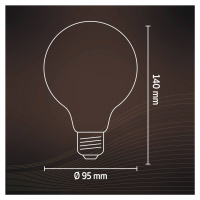 Calex E27 G95 3,8W LED filament flex 821 zlatá