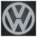 Drevený obraz - Znak loga Volkswagen, Strieborná