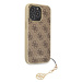 Plastové puzdro Guess na Apple iPhone 13 Pro GUHCP13LGF4GBR 4G Charms hnedé