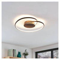 Lindby LED stropné svietidlo Joline, hrdzavohnedá farba, 45 cm, kov