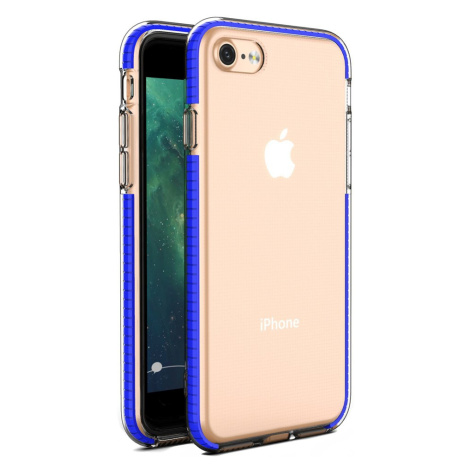 Silikónové puzdro Spring Clear TPU pre Apple iPhone 7/8/SE 2020 modré