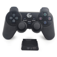 GEMBIRD gamepad JPD-WDV-01, vibračný, bezdrôtový, PC/PS2/PS3, USB