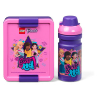 Set fľaše na vodu a boxu na desiatu LEGO® Friends Girls Rock