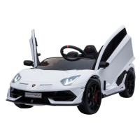 mamido  Detské elektrické autíčko Lamborghini Aventador biele