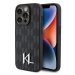 Kryt Karl Lagerfeld KLHCP15XPKLPKLK iPhone 15 Pro Max 6.7" black hardcase Leather Monogram Hot S