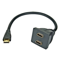 PremiumCord adaptér HDMI rozdvojka M - 2x F konektory