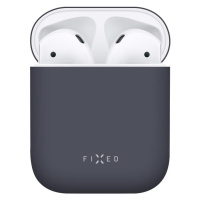 Puzdro Silky Airpods, modré FIXED