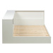 Biela jednolôžková posteľ z borovicového dreva WOOOD Connect, 90 x 200 cm
