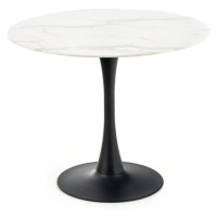 Sconto Jedálenský stôl OMBRUSAU biely mramor/čierna
