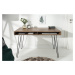 LuxD Písací stôl Shayla, 110 cm, sivá akácia