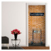 Adhezívna samolepka na dvere Ambiance Harry Potter Platform, 83 x 204 cm