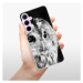 Odolné silikónové puzdro iSaprio - BW Owl - Samsung Galaxy A55 5G