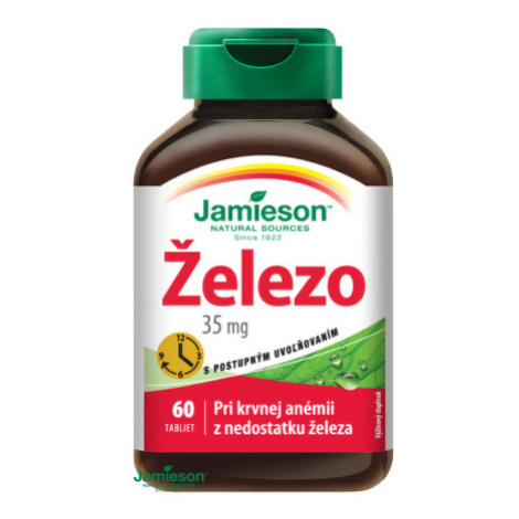 JAMIESON Železo 35 mg s postupným uvoľňovaním 60 tabliet