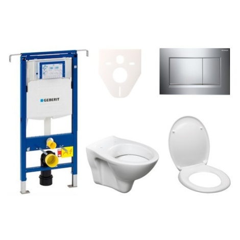 Cenovo zvýhodnený závesný WC set Geberit do ľahkých stien / predstenová montáž + WC S-Line S-lin