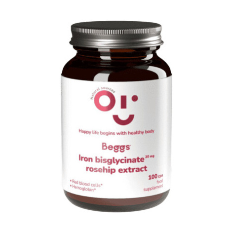 BEGGS Iron bisglycinate 20 mg + rosehip extract 100 kapsúl