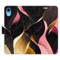 Flipové puzdro iSaprio - Gold Pink Marble 02 - iPhone XR