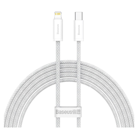 Nabíjací a dátový kábel USB Type-C, Lightning, 200 cm, 20 W, rýchle nabíjanie, PD, vzor šnúrky, 