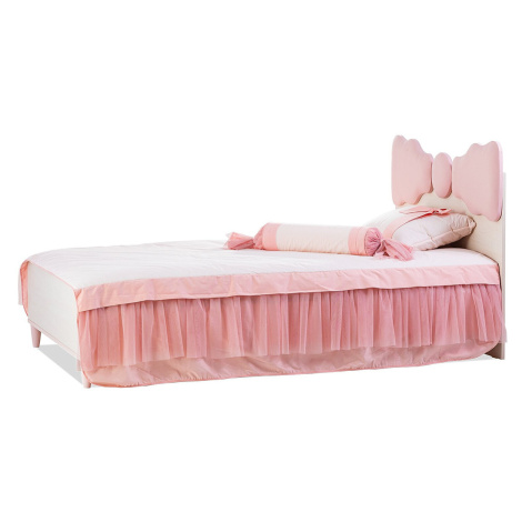 Detská posteľ 100x200cm chere - breza/ružová