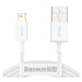 Kábel Baseus Superior CALYS-B02, USB na Lightning 2.4A, 1.5m, biely