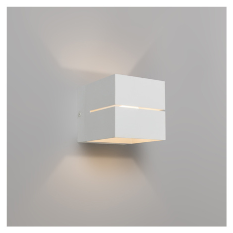 Moderné nástenné svietidlo biele 9,7 cm - Transfer Groove QAZQA