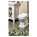 KERASAN - RETRO WC sedátko, biela/bronz 109301