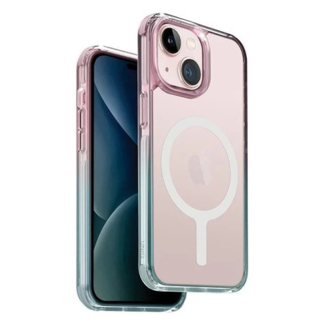 Kryt UNIQ case Combat Duo iPhone 15 6.1" Magclick Charging pastel sky blue-powder pink (UNIQ-IP6
