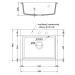 MEXEN/S MEXEN/S - Oscar granitový drez 580 x 490 mm, čierna kropenatá, čierny sifón 6519581000-7
