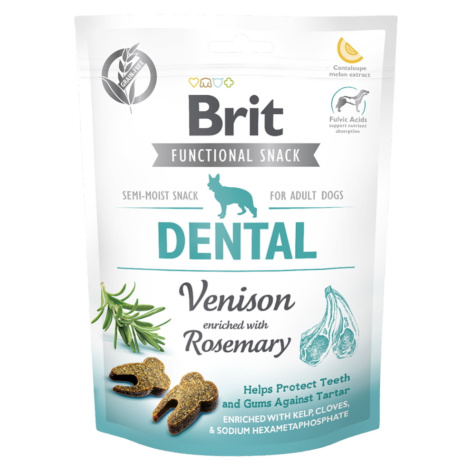 BRIT Care Functional Snack Dental Venison s jeleným mäsom a rozmarínom pre psov 150 g