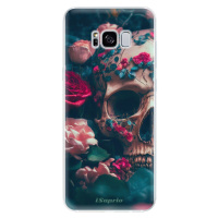 Odolné silikónové puzdro iSaprio - Skull in Roses - Samsung Galaxy S8