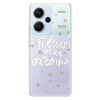 Odolné silikónové puzdro iSaprio - Follow Your Dreams - white - Xiaomi Redmi Note 13 Pro+ 5G