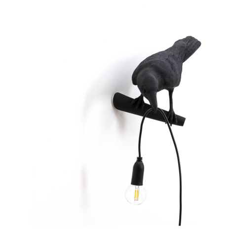Vonkajšie LED svietidlo Bird Lamp vľavo čierna SELETTI