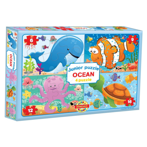 Dohány puzzle Junior Ocean 4 Podmorský svet 502-1 DOHÁNY