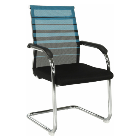 Zasadacia stolička, modrá/čierna, ESIN Tempo Kondela