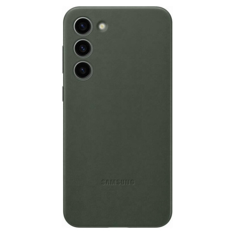 Kožené puzdro Samsung na Samsung Galaxy S23+ 5G S916 EF-VS916LGE Leather Cover zelené