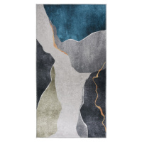 Modro-sivý umývateľný koberec 120x160 cm – Vitaus