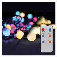 SOLIGHT 1V09-RGB LED 2V1 VON. VIAN. RETAZ, GULE, DIAL. OVL., 200LED, RGB/BIELA, 20M+5M, 8 FUNK.,