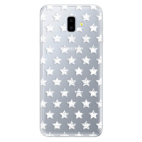 Odolné silikónové puzdro iSaprio - Stars Pattern - white - Samsung Galaxy J6+