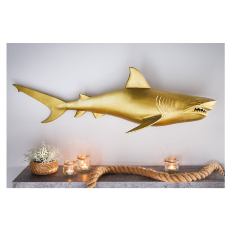 Nástenná dekorácia žralok DAKENTA Dekorhome Pravé