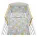 3-dielne posteľné obliečky New Baby 100/135 cm lama sivo-horčicové