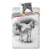 Bavlnená posteľná bielizeň Wild Zebra 160x200 cm