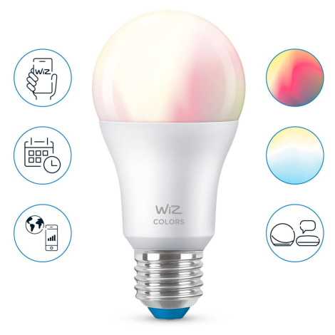 WiZ A60 LED žiarovka WiFi E27 8 W RGB