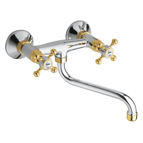SAPHO - ANTEA nástenná batéria, chróm/zlato 3062