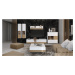 Luxusná obývacia izba salinger - orech pacifik/biela