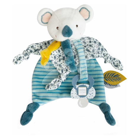 Plyšová koala s klipom na cumlík Yoca le Koala Doudou Dummy Holder Doudou et Compagnie v darčeko